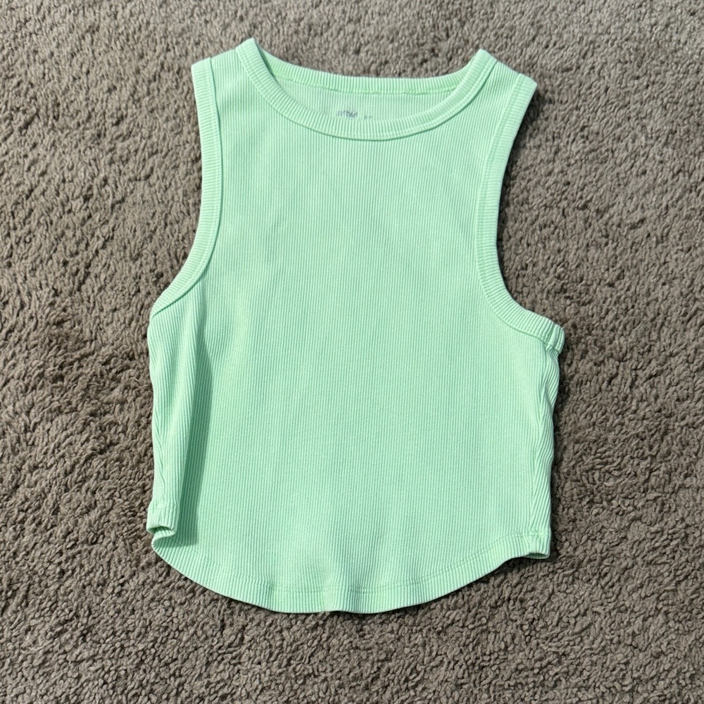 Wild Fable Light Green Ribbed Tank